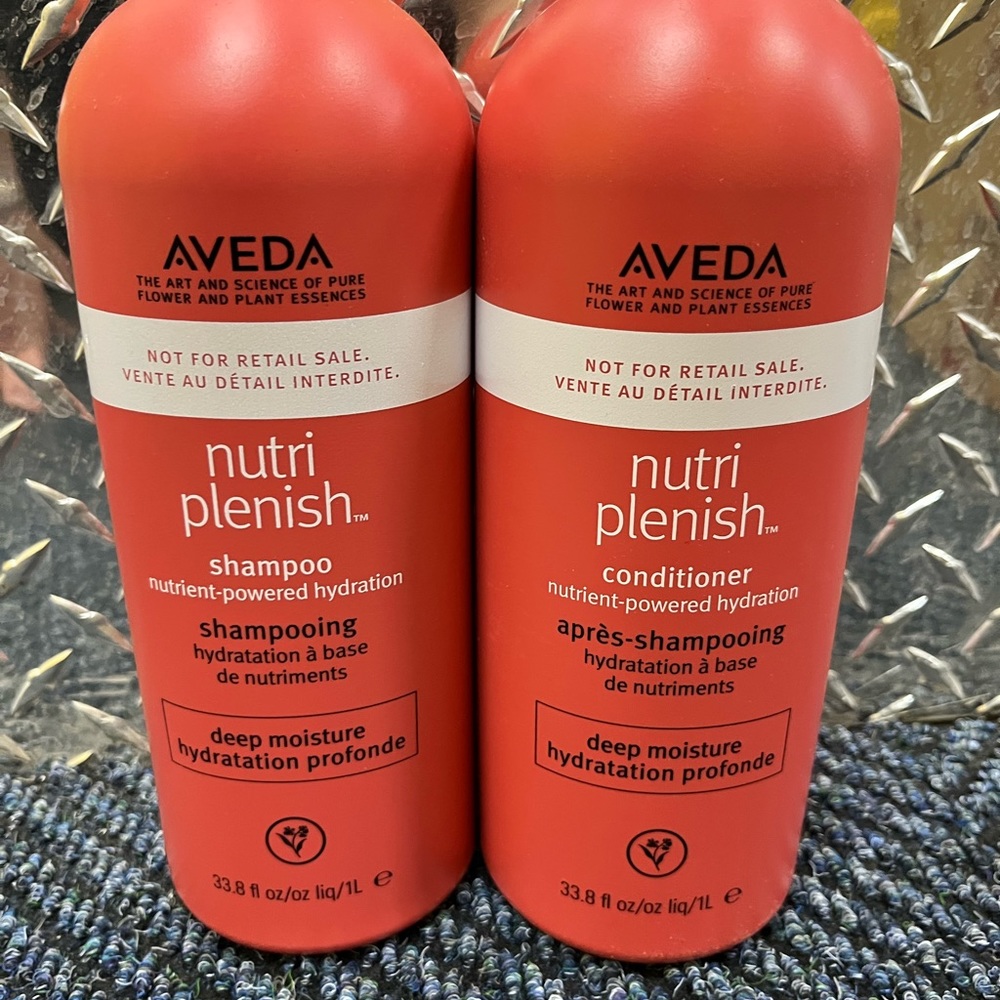 AVEDA NutriPlensih Deep Moisture Shampoo & Conditioner Liter duo…